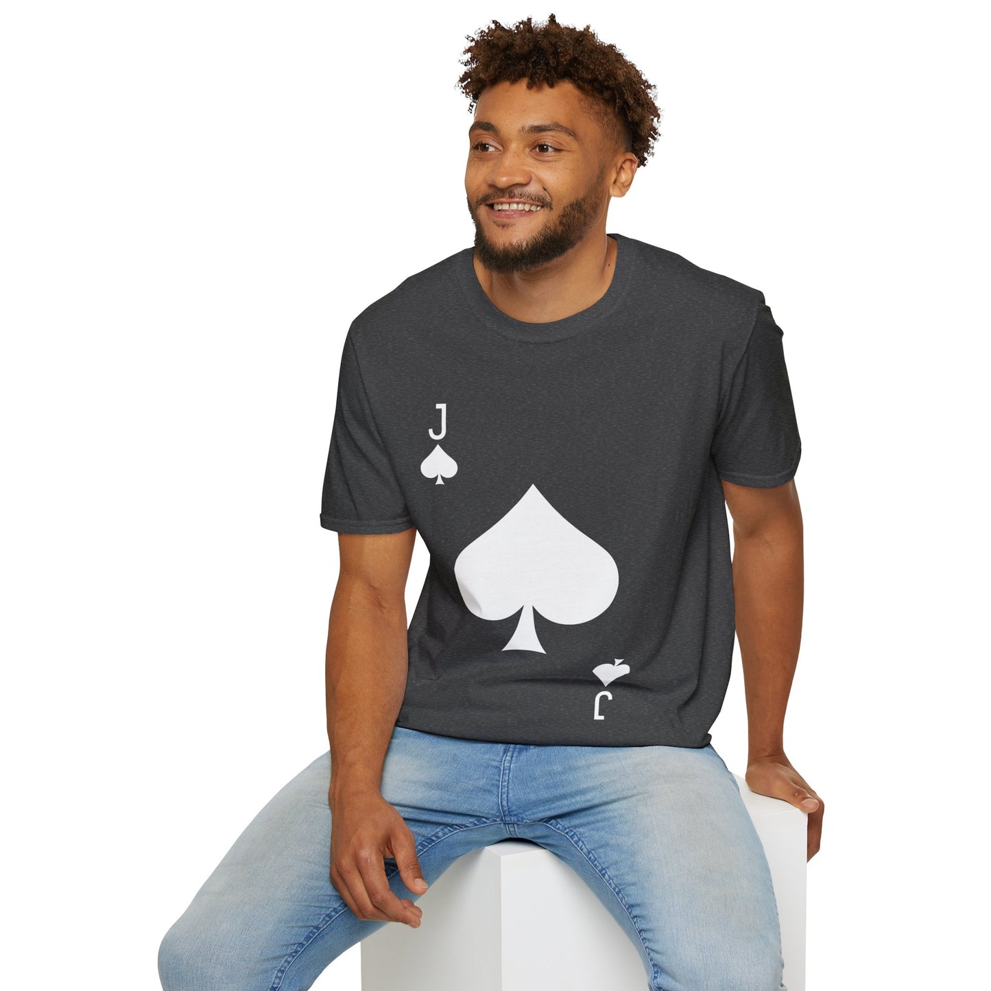 Jack of Spades Deck of Cards Halloween Costume T-Shirt For Men