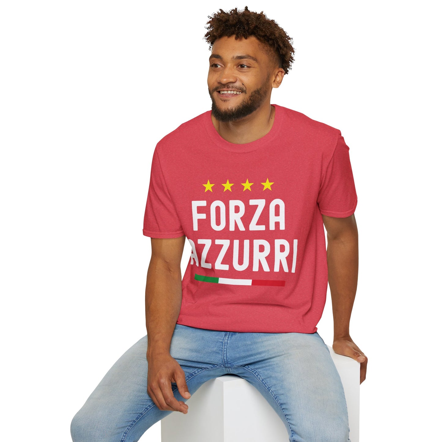 Italy Football Forza Azzurri Italia Soccer Jersey T-Shirt For Men Women