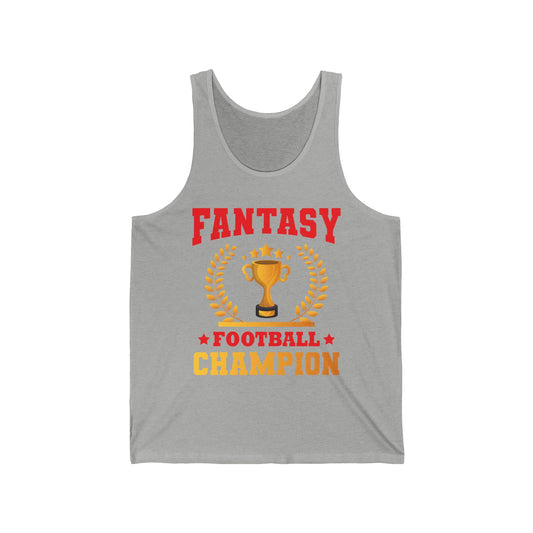 Funny Fantasy Football League Champion Footballer Tank Tops For Men Women