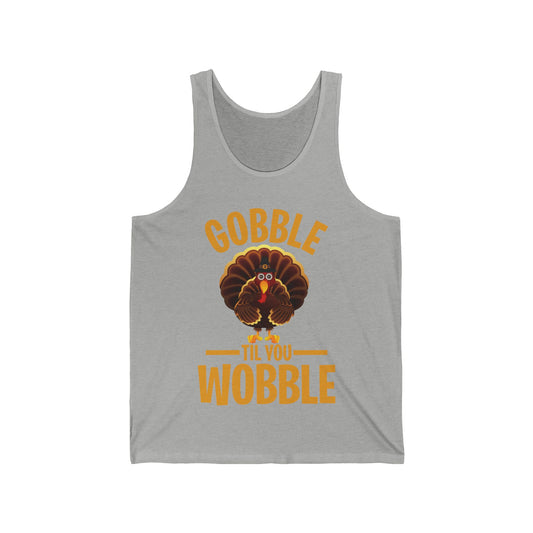 Thanksgiving Gobble Till You Wobble Turkey Family Dinner Tank Top For Men Women