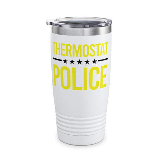 Men's Thermostat Police For A Police Fathers Day Dad Papa Tumbler