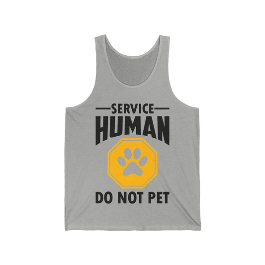 Funny Service Human Do Not Pet Dog Lover Tank Top Men Women
