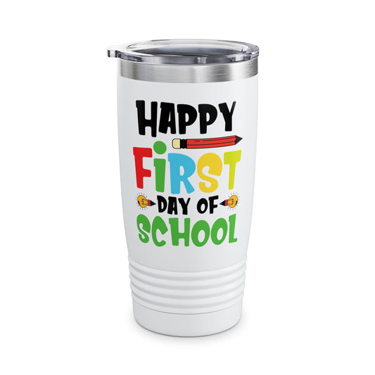 Happy First Day of School Teacher Student Back to School Tumbler
