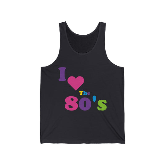 Women I Love The 80s Tops Disco 80s Costumes Retro Tank Tops For Men Women