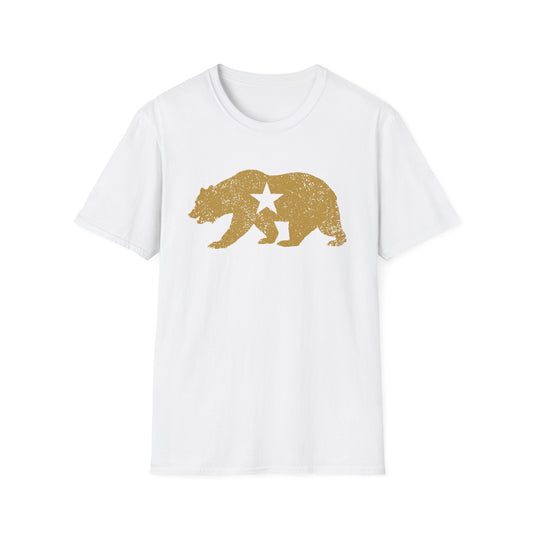 California Golden State Bear Vintage Distressed Graphic T-Shirt