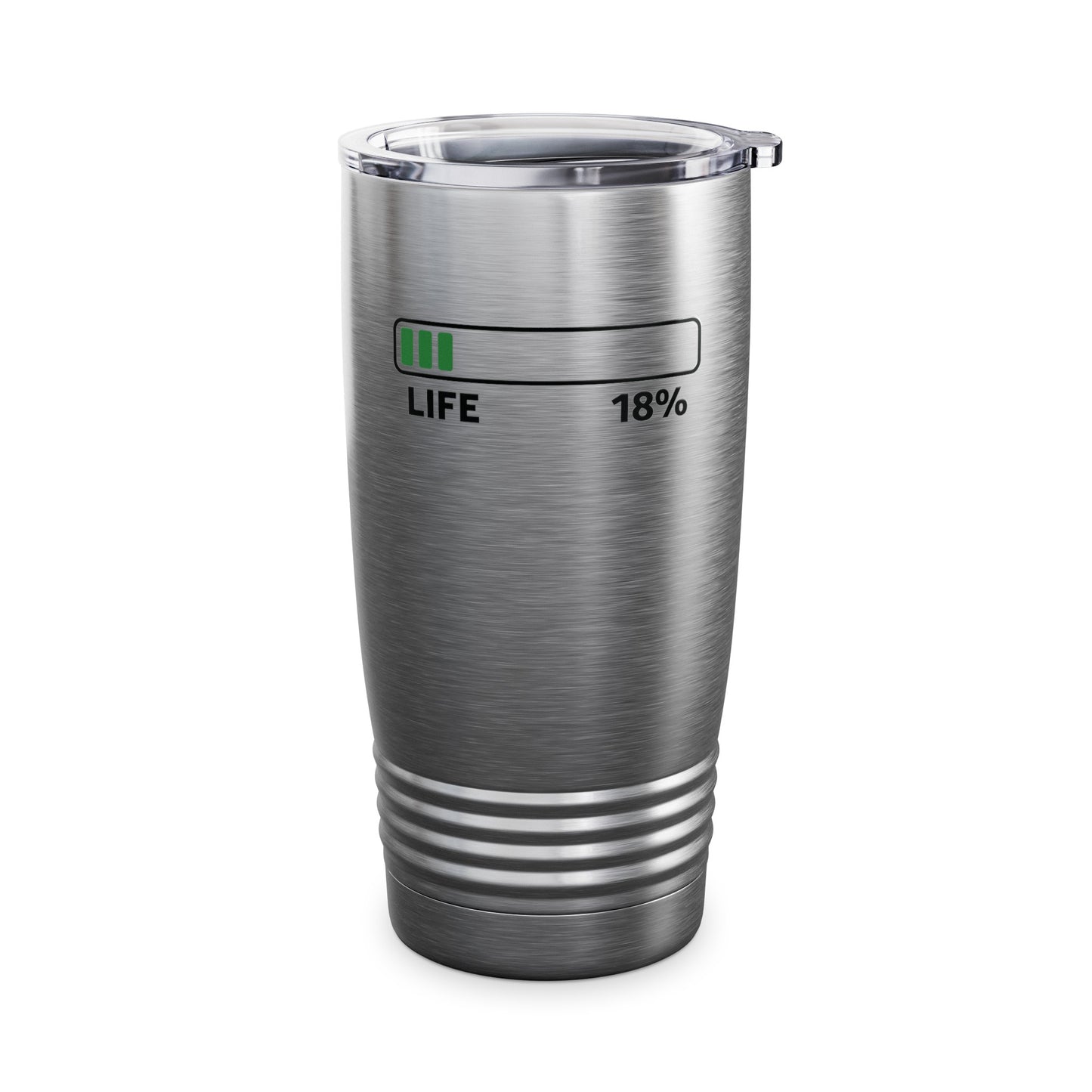 Funny Loading Bar 18% 18th Birthday Gift Tumbler, Customize the 18 With Your Age Personalized Tumbler