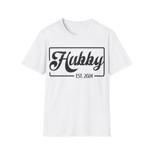 Hubby Est 2024 Just Married Honeymoon Wedding Couples T-Shirt For Men T-Shirt
