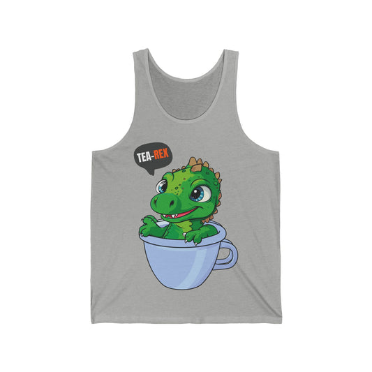 Tea-Rex In A Cup Cute T-Rex Dinosaur Kawaii Coffee Tea Funny Dino Pun Tank Top For Men Women Tank Top