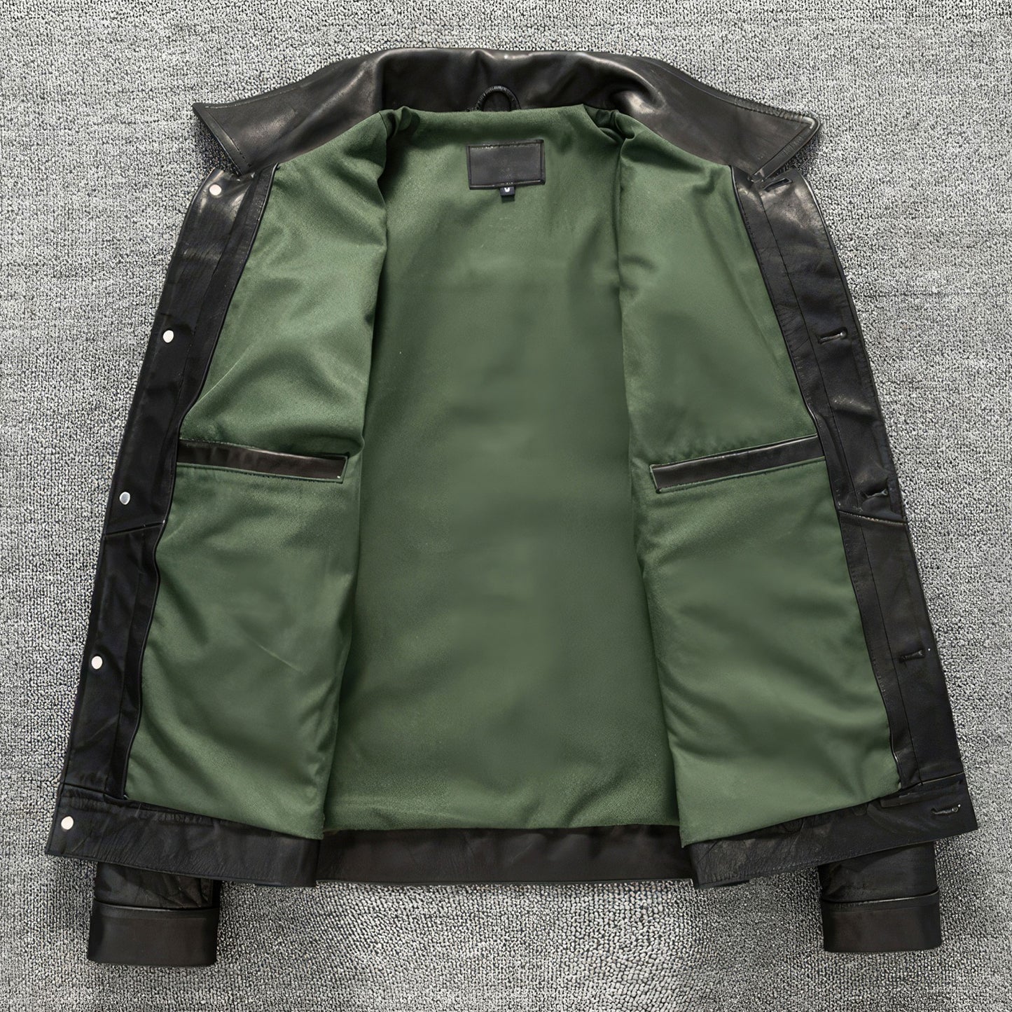 Mens Casual Black Autumn Leather Jacket Men Natural Horsehide Slim Fit Genuine Leather Jackets