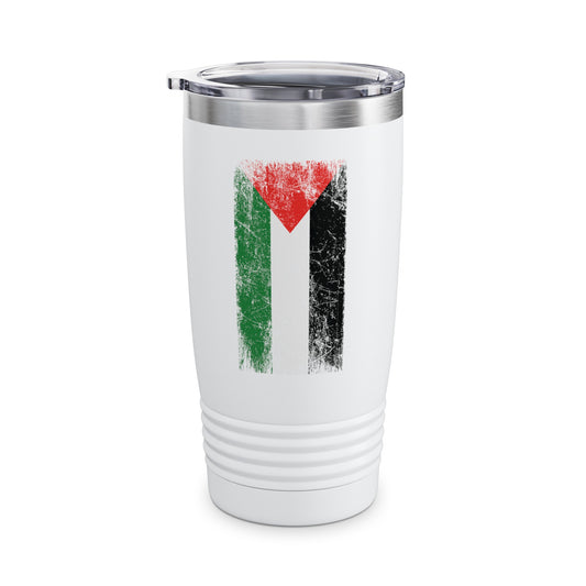 Distressed Palestine Flag I love Palestine Gaza Vintage Tumbler For Men Tumbler