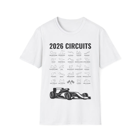 2026 Schedule Formula Racing Formula Car Retro Vintage T-Shirt For Men Women T-Shirt