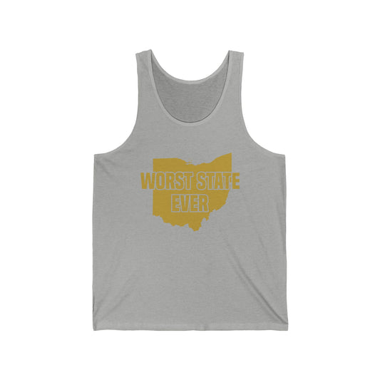 Worst State Ever Ohio Sucks Michigan Sports Fan Tank Tops For Men Women