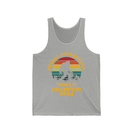 Bigfoot Social Distancing World Champion 2024 Tank Tops For Men Women