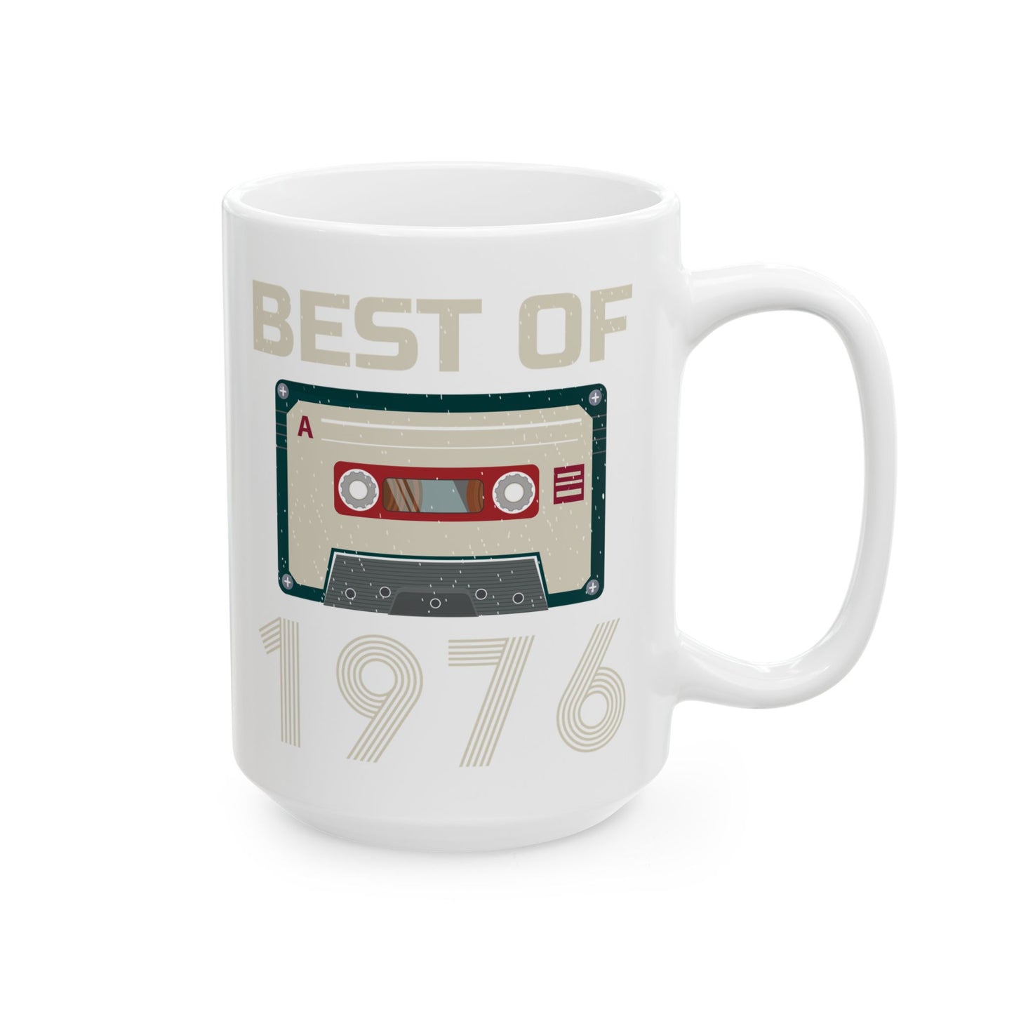 Best Of 1976 Cassette Tape 50th Birthday Gifts Vintage Coffee Mug For Men Women