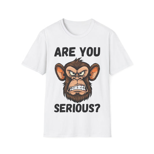 Humor are You Serious Grumpy Funny Monkey Meme T-Shirt