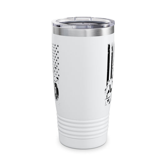 Motorcycle USA Flag Retro Viintage Biker Motercross Tumbler For Bikers Tumbler