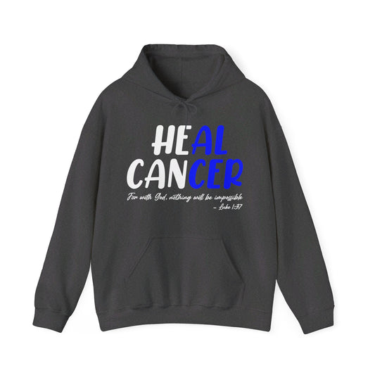Colon Cancer Faith Bible Verse CRC Awareness Support Heal Family Hoodie For Men Women