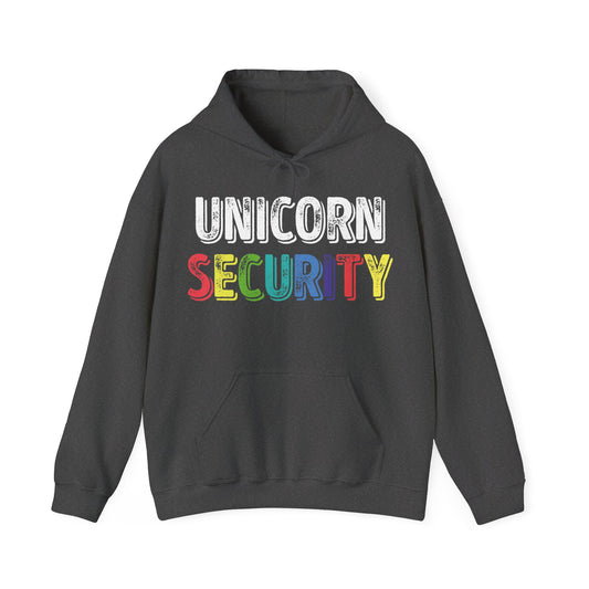 Funny Unicorn Security Costume Police Hoodie Men Women Kids