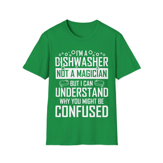 Funny Dishwashing Gift Dishwasher Magician T-Shirt Men Women