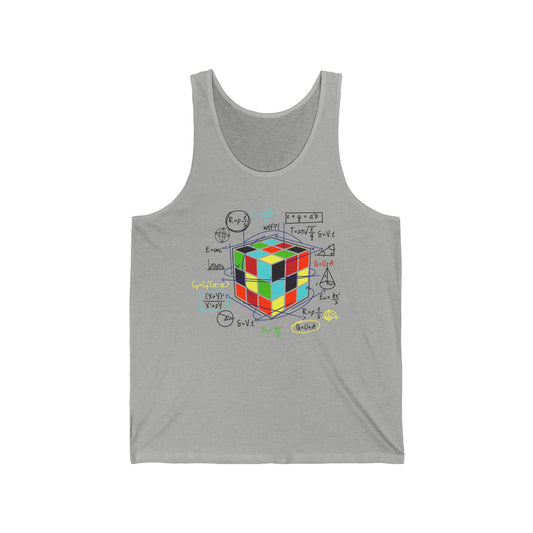 Melting Cube Speed Cubing Math Vintage Puzzle Youth Gifts Tank Top