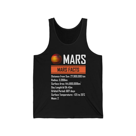 Mars Facts About Mars Planet Space Lover Tank Top Men Women