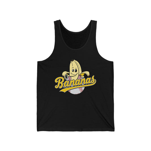 Funny Let's Go Bananas Baseball Tank Top For Baseball Lovers Men Women Tank Top