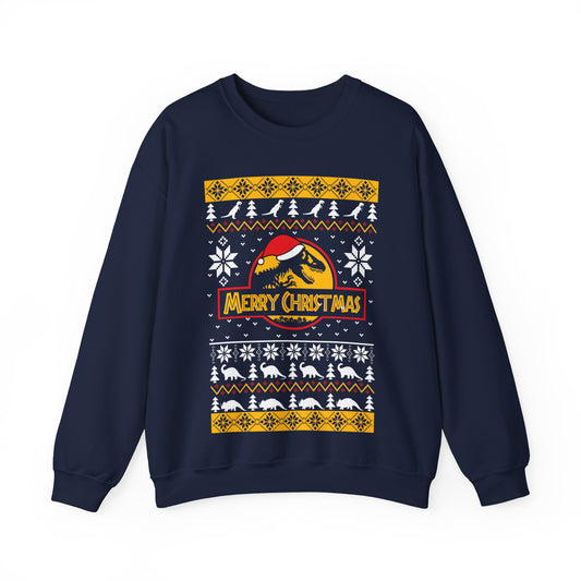 Inspired Funny The World of Dinosaur Park Ugly Christmas Sweater Jumper Xmas