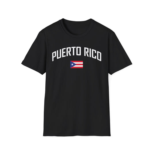 Puerto Rico Flag Retro Text T-Shirt