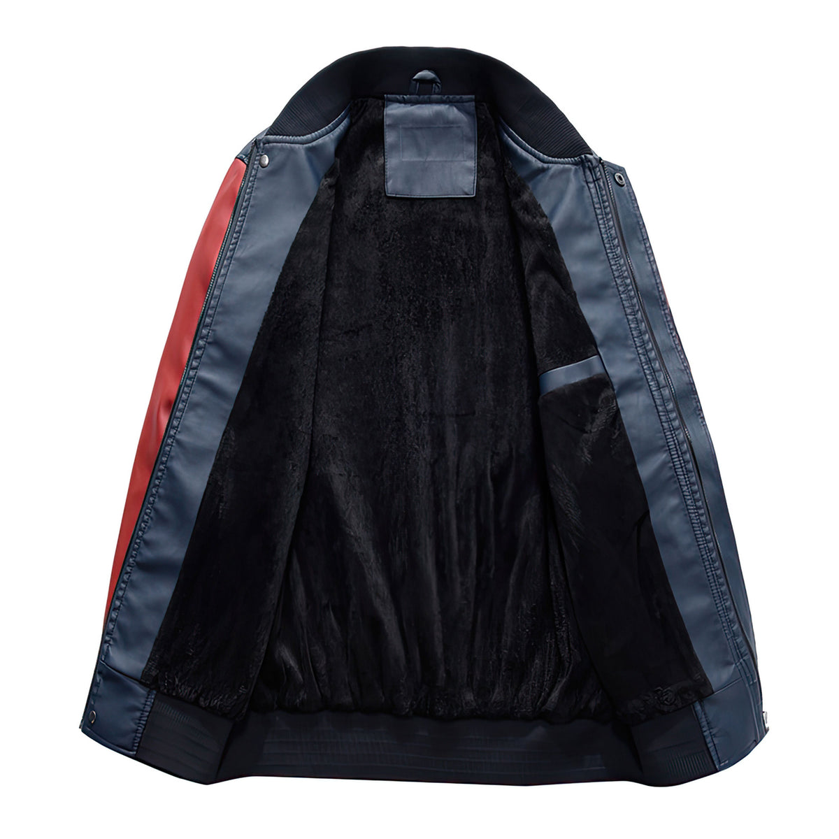 Men Varsity Moto Leather Jackets Slim Fit Coats Jackets Men Autumn Genuine Leather Jackets