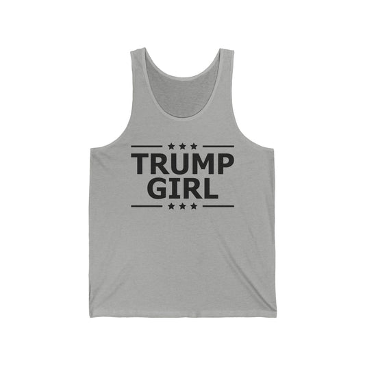 Cute Trump Girl Republican US Flag 2024 Vintage Vote Tank Top