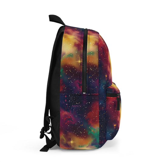 Galaxy Print Vibrant Pattern Backpacks For Men Women Kids School Travel, Capacity School Backpacks