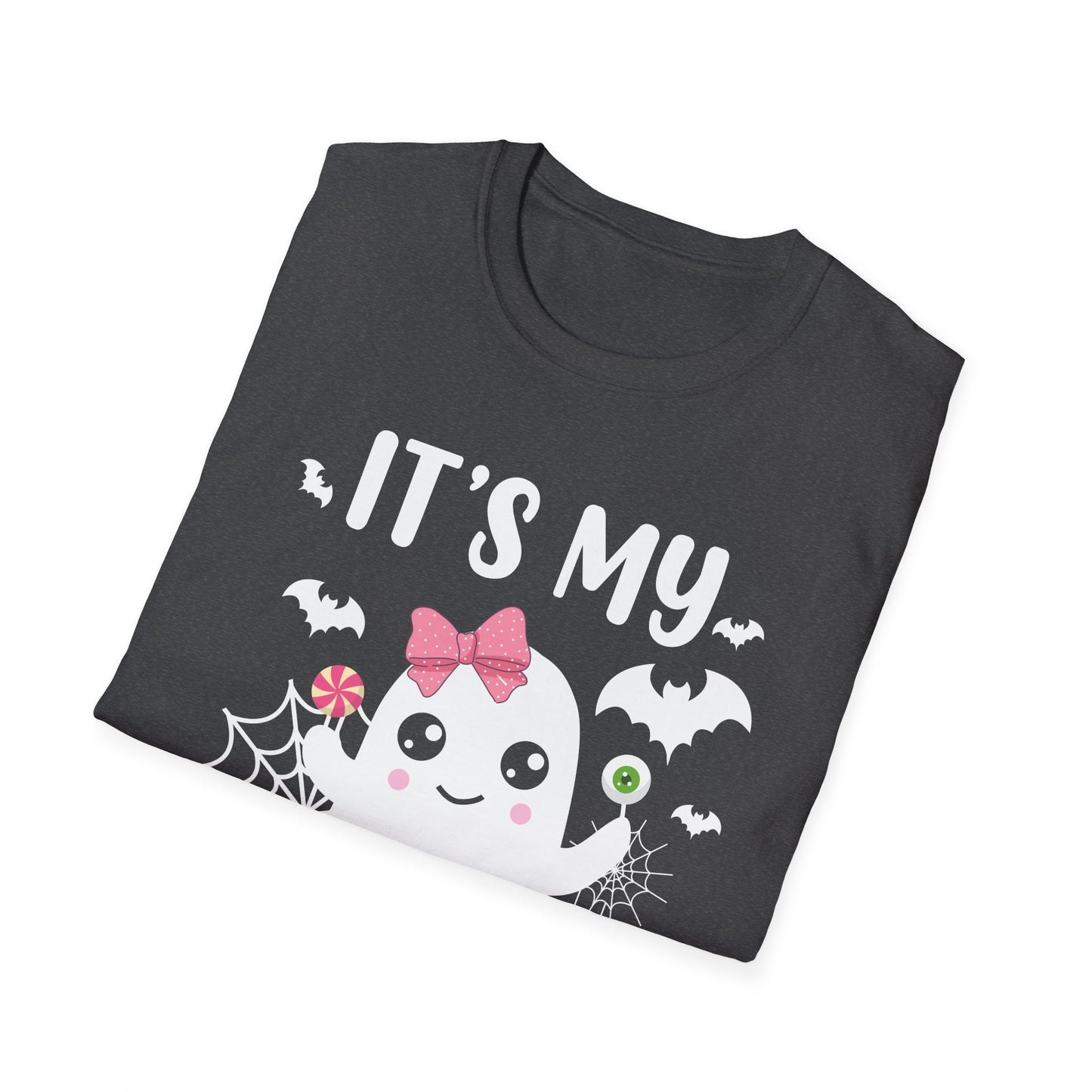 Funny Its My Boo Day Cute Birthday Ghost Pink Bow Funny Halloween T-Shirt