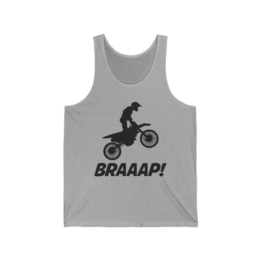 Funny Brraaap Dirt Bike Motocross Bikers Rider Tank Top For Riders Men Women