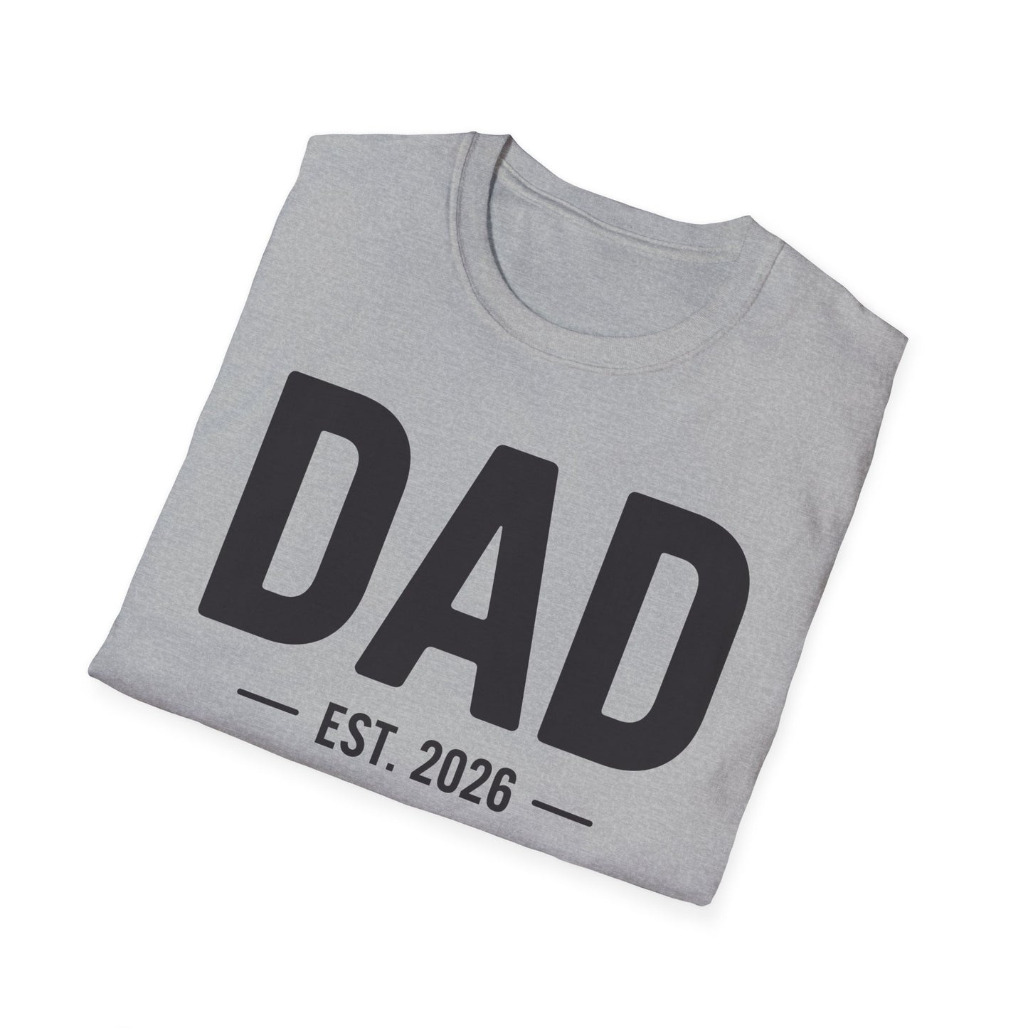 Funny Dad Est 2026 To Be Gifts First Time Dad New Daddy T-Shirt For Men