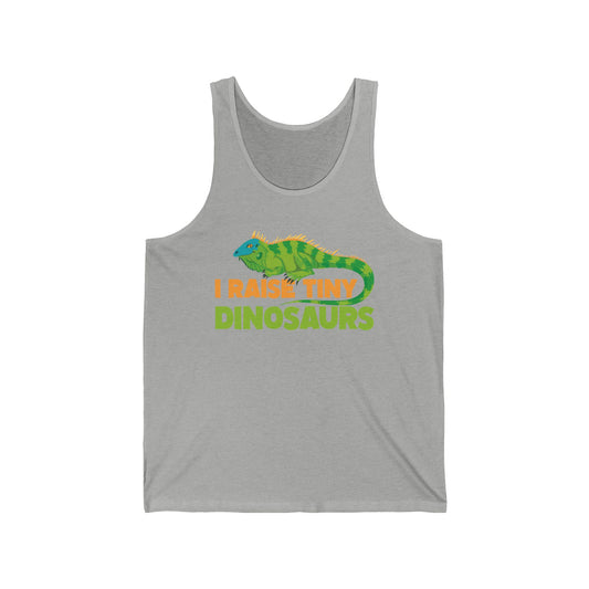 Funny Leopard Gecko I Raise Tiny Dinosaurs Lizard Reptile Geckos Tank Top For Men Women