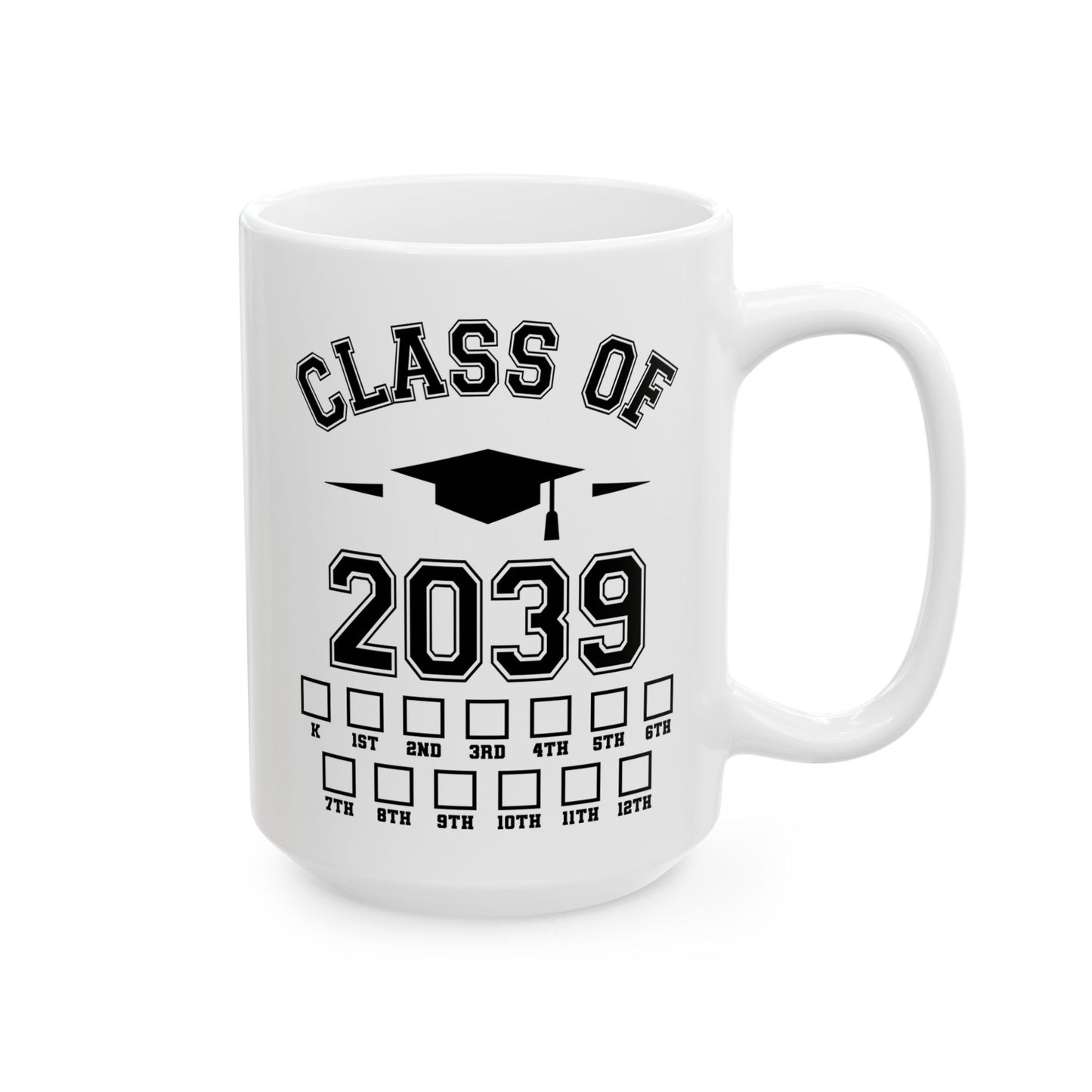 Funny Class of 2039 Grow With Me Kindergarten Back To School Coffee Mug