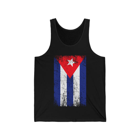 Cuba Distressed Vintage Cuba Flag Cuban Tank Tops For Men Women