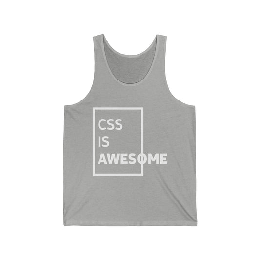 CSS Is Awesome Programmer Web Front End Developer Tank Tops