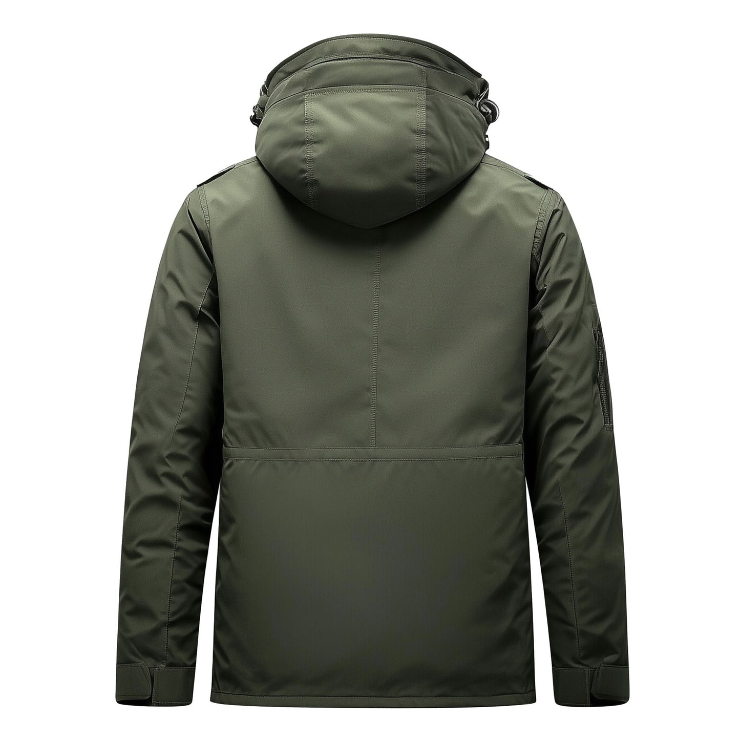 Mens Parkas Jacket Classic Parka Thigh-length Nylon Front Pockets Luxurious Removable Hood Winter Coat Warm Parka Jackets For Men