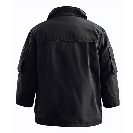 Mens Field Jacket Classic M-65 Field Jackets Hip-Length Large Exterior Pockets Hooded Outdoor Durable Materials Nylon Winter Jacket