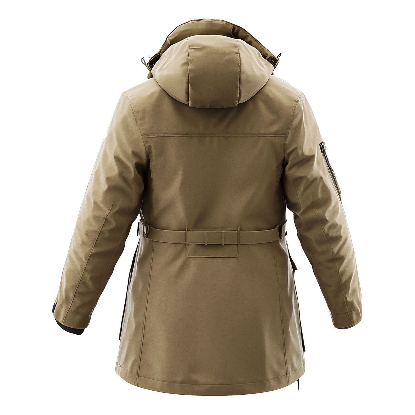 Mens Parkas Jacket Parka Thigh-length Nylon Front Pockets Luxurious Removable Hood Winter Coat Warm Parka Jackets