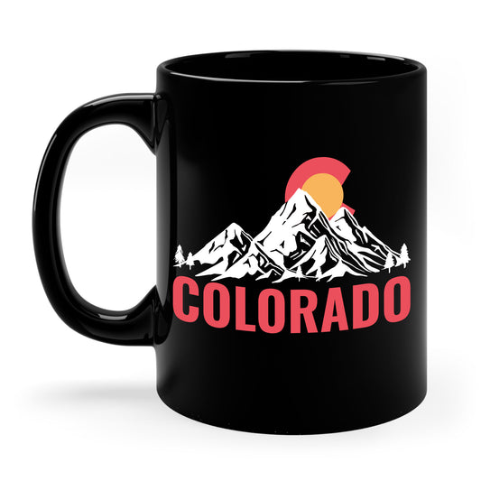 Colorado State Retro Vintage Distressed Flag Coffee Mug For Men Women