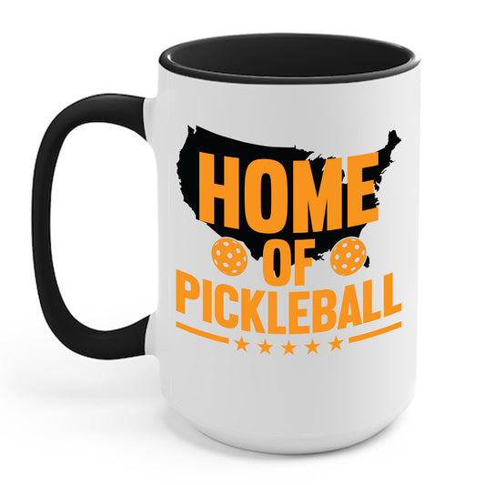 Home of Pickleball USA Map America Coffee Mug For Men Women Kids