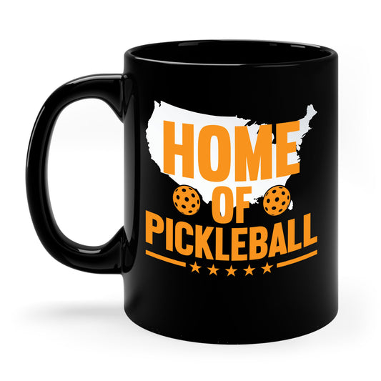 Home of Pickleball USA Map America Coffee Mug For Men Women Kids