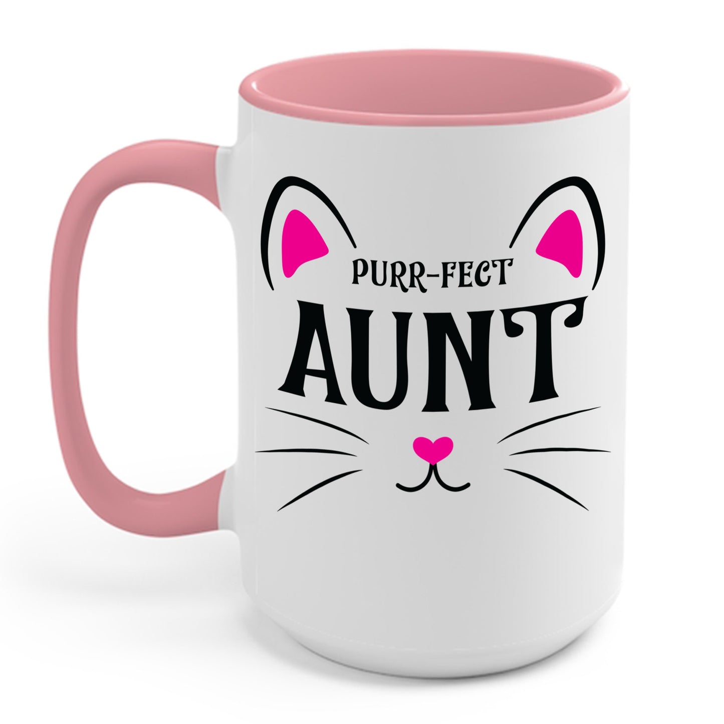PURR-FECT Aunt Funny Cat Lover Cute Funny Kitten Coffee Mug Gift For Men Women