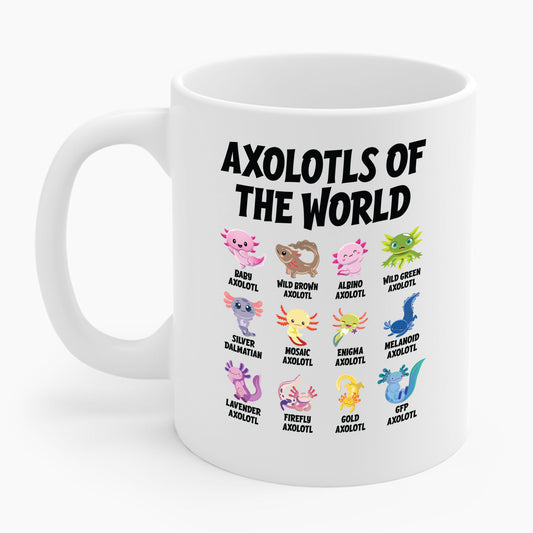 Funny Axolotls Of The World Cute Kawaii Axolotl Coffee Mug For Men Women
