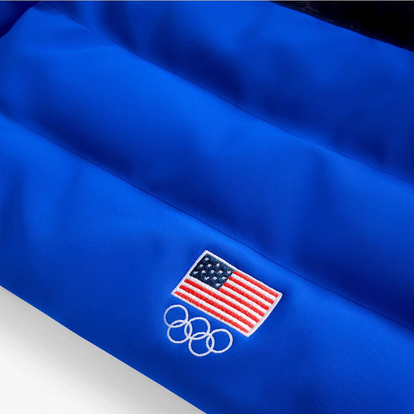 Women's Blue Team USA Cropped Puffer Jacket