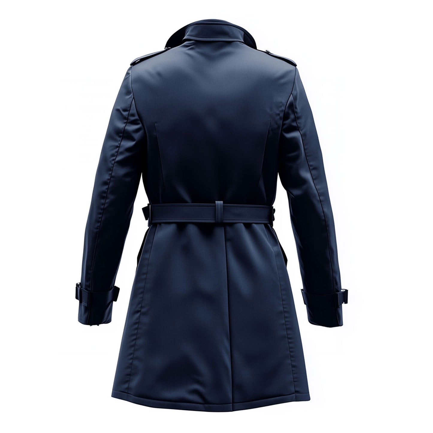 Mens Mini Trench Coat Navy Knee Length Trench Coats Single Breasted Jacket Storm Flap Lepal Collar Multipockets Water Resistant Jackets For Men