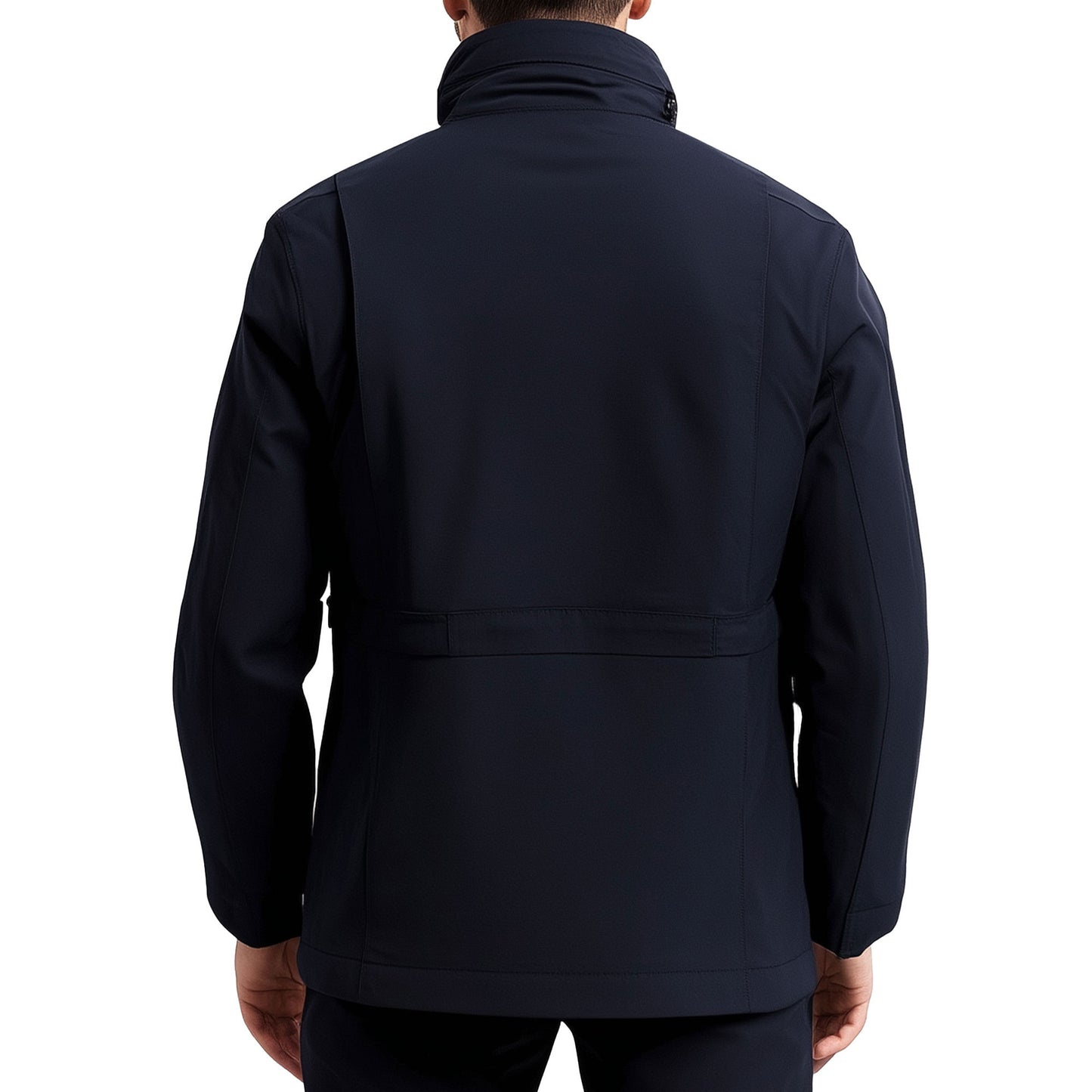 Mens Field Jacket Classic M-65 Field Jackets Navy Blue Hip-Length Large Exterior Pockets Hooded Outdoor Durable Materials Nylon Winter Jacket