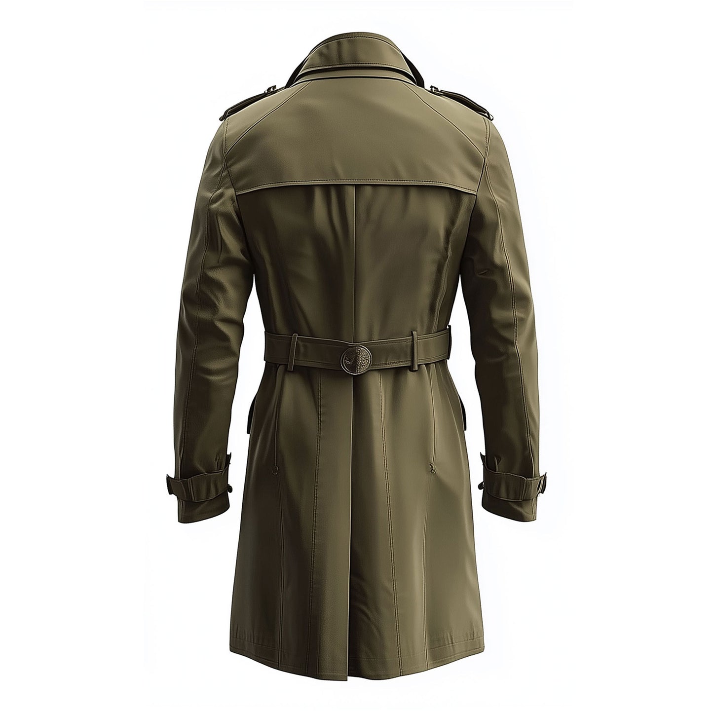 Mens Mini Trench Coat Single Knee Length Trench Coats Single Breasted Jacket Storm Flap Lepal Collar Multipockets Water Resistant Jackets For Men